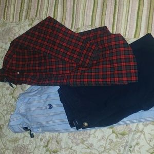 Chaps button-down bundle with navy pants GAP